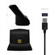 Lector AISENS DNIe USB 2.0 Negro (ASCR-SN05-BK)
