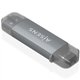 Lector Tarjetas AISENS USB-A/C 3.0 Gris (ASCR-2AC08-GR)