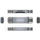 Lector Tarjetas AISENS USB-A/C 3.0 Gris (ASCR-2AC08-GR)