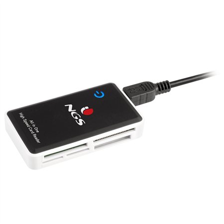Lector Tarjetas NGS USB2 Negro/Blanco (MULTIREADER PRO)