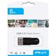 Pendrive PNY Attaché 8Gb USB-A 2.0 Negro (FD8GBATT4-EF)