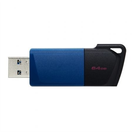 Pendrive Kingston 64Gb USB-A 3.0 Negro/Azul (DTXM/64GB)