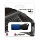 Pendrive Kingston 64Gb USB-A 3.0 Negro/Azul (DTXM/64GB)
