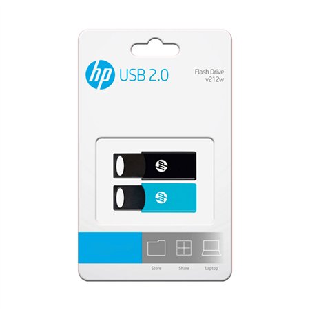 Pendrive HP v212w 64Gb USB 2.0 Pack 2 (HPFD212-64-TWIN)