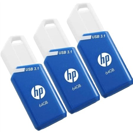 Pendrive HP X755W 64Gb Pack 3 Azul (P-HPFD755W64X3-GE)