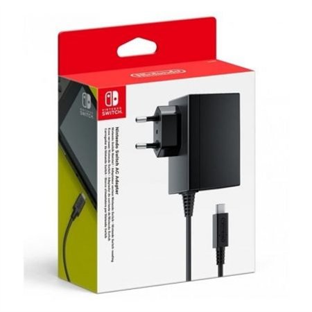 Cargador de Pared para Nintendo Switch USB-C Negro
