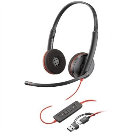 Auric+Micro POLY Blackwire 3220 USB-A + Adap. (8X228A6)