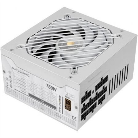 Fuente MARS GAMING 750W ATX 80+Bronze Blanco(MP750SIMW)