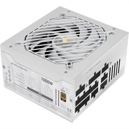Fuente MARS GAMING 1000W ATX 80+Gold Blanc(MPB1000SIMW)