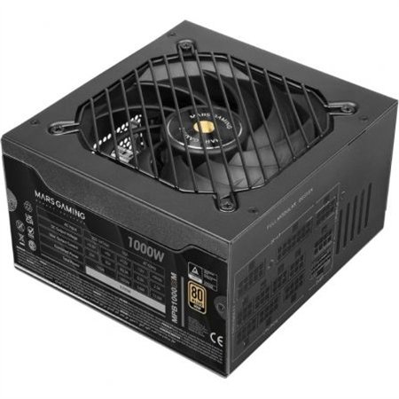 Fuente MARS GAMING 1000W 80+Gold Negro (MPB1000SIM)