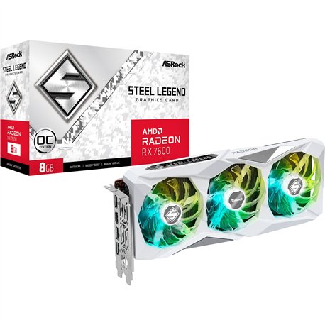 VGA ASROCK RX7600 SL 8GO,AMD,7600,8GB