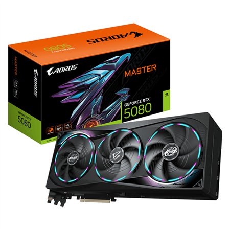 GIGABYTE GeForce RTX 5080 GAMING OC 16G Tarjeta Gráfica - 16GB GDDR7, 256 bits, PCI-E 5.0, 2805MHz Core Clock, 3 x DisplayPort, 