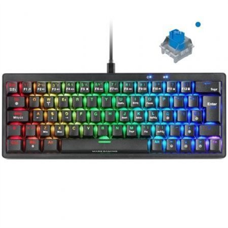Teclado MARS GAMING RGB Swicth Azul (MKMINIPROBES)