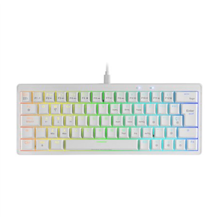 Teclado MARS GAMING RGB Chroma Blanco(MKMINIPROWBRES)