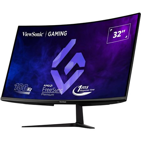 MONITOR GAMING VIEWSONIC 32” 165HZ QHD CURVO MULTIM ERGO HDMI DP 3YR GAR