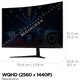 MONITOR GAMING VIEWSONIC 32” 165HZ QHD CURVO MULTIM ERGO HDMI DP 3YR GAR