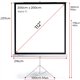 PANTALLA PROYECCION PHOENIX TRIPODE MANUAL 112 200X200