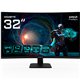 Monitor Gaming GIGABYTE GS32QCA 32" QHD 180Hz 1ms Curvo