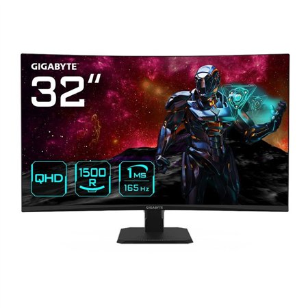 Monitor Gaming GIGABYTE GS32QC 32" QHD 165Hx 1ms Curvo
