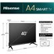 TELEVISOR HISENSE 40 LED FHD USB SMART TV VIDAA WIFI DOLBY AUDIO