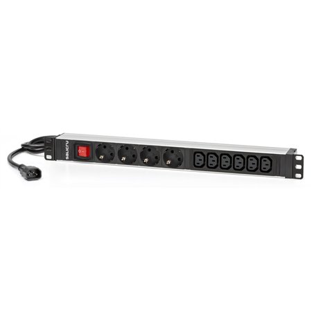 PDU TIPO REGLETA SALICRU DE 6 TOMAS C13/C14 4 TOMAS SCH/SCH CON INTERRUPTOR