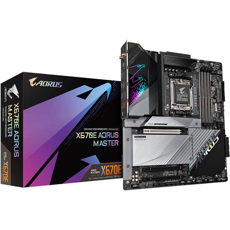 GIGABYTE X670E AORUS MASTER: (AM5) 4DDR5 ATX