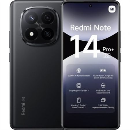 Smartp XIAOMI Redmi Note 14 P+ 6.67" 8Gb 256Gb 5G Negro