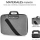 Maletín SUBBLIM Oxford 13.3" EVA Gris (SUB-LB-EVA0015)