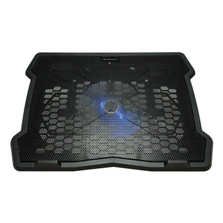 SOPORTE REFRIGERADOR NOTEBOOK CONCEPTRONIC ALUMINIO 15.6 ERGONOMICO BLACK