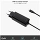 Cargador TooQ USB-C PD 45W Negro (TQLC-USBCGAN45PD-C)