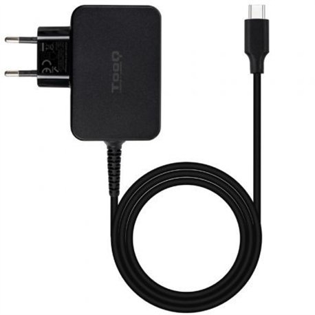 Cargador TooQ USB-C PD 45W Negro (TQLC-USBCGAN45PD)