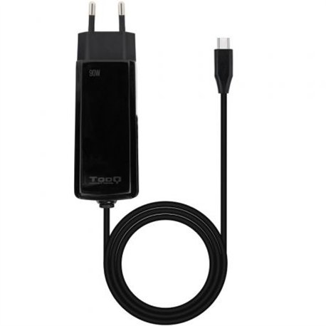 Cargador TooQ USB-C PD 90W Negro (TQLC-USBCGAN90PD-C)