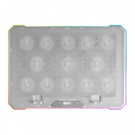 Base Refrigeracion MARS GAMING 17" ARGB Blanco(MNBC13W)