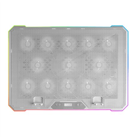 Base Refrigeracion MARS GAMING 17" ARGB Blanco(MNBC13W)