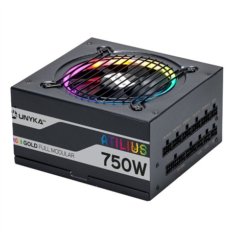 Fuente UNYKA Atilius ATX 750W RGB 80+ Gold (UK521205)
