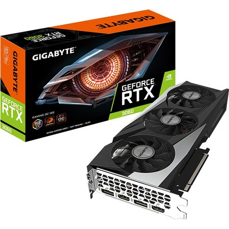 TARJETA DE VIDEO NVIDIA GIGABYTE RTX3060 12GB GAMING OC GDRR6 PCIE