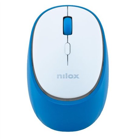 Raton NILOX Dual-Wireless Blanco/Azul (NXMDWS103)
