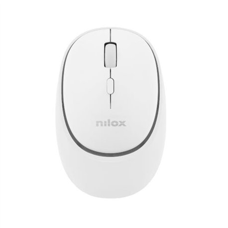 Raton NILOX Dual-Wireless Recargable Blanco (NXMDWS101)