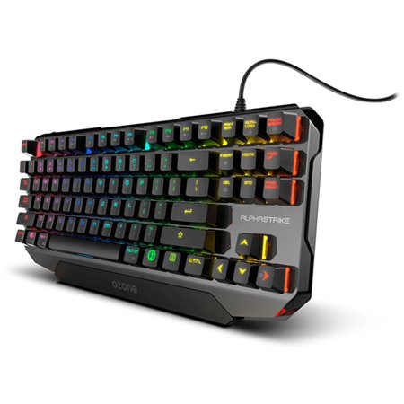 Teclado Gaming Ozone TKL RGB Negro (OZALPHASTRIKESP)