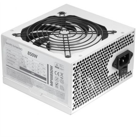 Fuente Mars Gaming ATX 850W PFC 85% Blanca (MPIII850W)