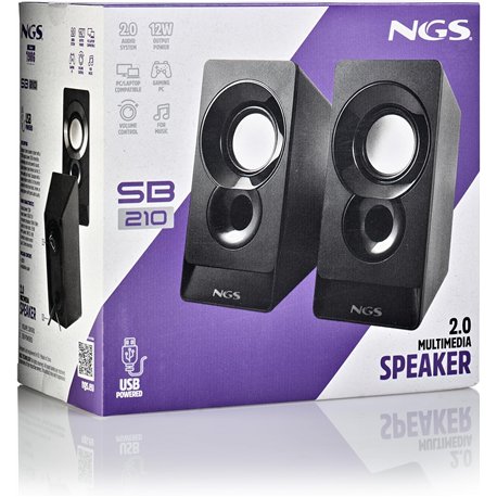 Altavoces NGS 2.0 para Pc 12W Usb (SB210)