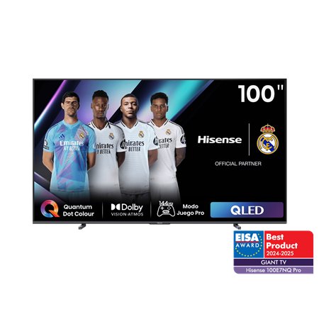 TV HISENSE E7NQ QLED 100" 4K HDR10 Smart TV 144Hz VIDAA