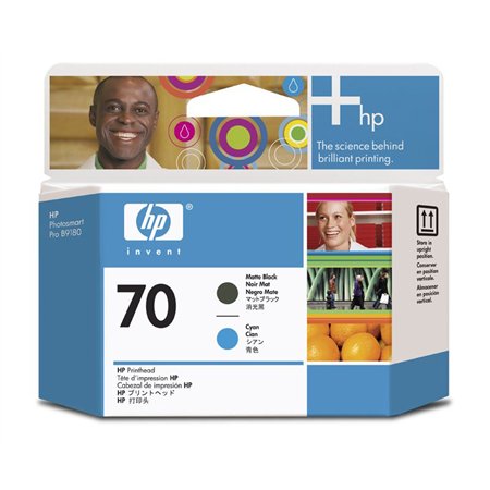 Tinta HP Cabezal Cian / Negro mate (C9404A) N70