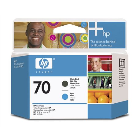 Tinta HP Cabezal Cian / Negro mate (C9404A) N70