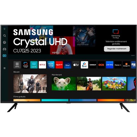 TV Samsung 55" 4K UHD WiFi Smart TV (TU55CU7025KXXC)