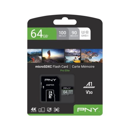 PNY Micro SDXC 64Gb + Adap SD (P-SDU64GV31100PRO-GE)