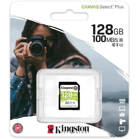 Kingston Canvas Plus SDXC 128Gb Clase 10 (SDS2/128GB)