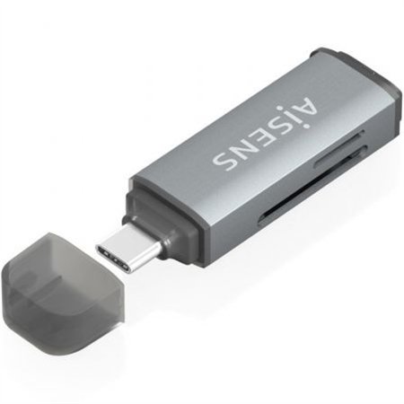 Lector Tarjetas AISENS USB-C 3.0 Gris (ASCR-2C10-GR)