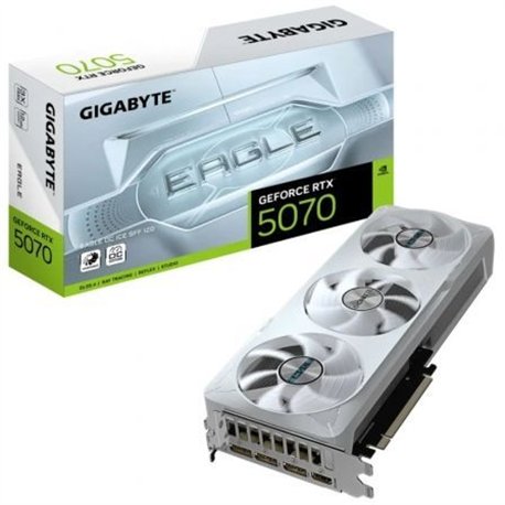 GIGABYTE GeForce RTX 5070 EAGLE OC ICE SFF 12G Tarjeta Gráfica - 12GB GDDR7, 192 bits, PCI-E 5.0, XXXX MHz Core Clock, 3 x DP 2.