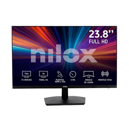Monitor NILOX 24" LED VA FHD 75Hz Negro (NXM24FHD11)